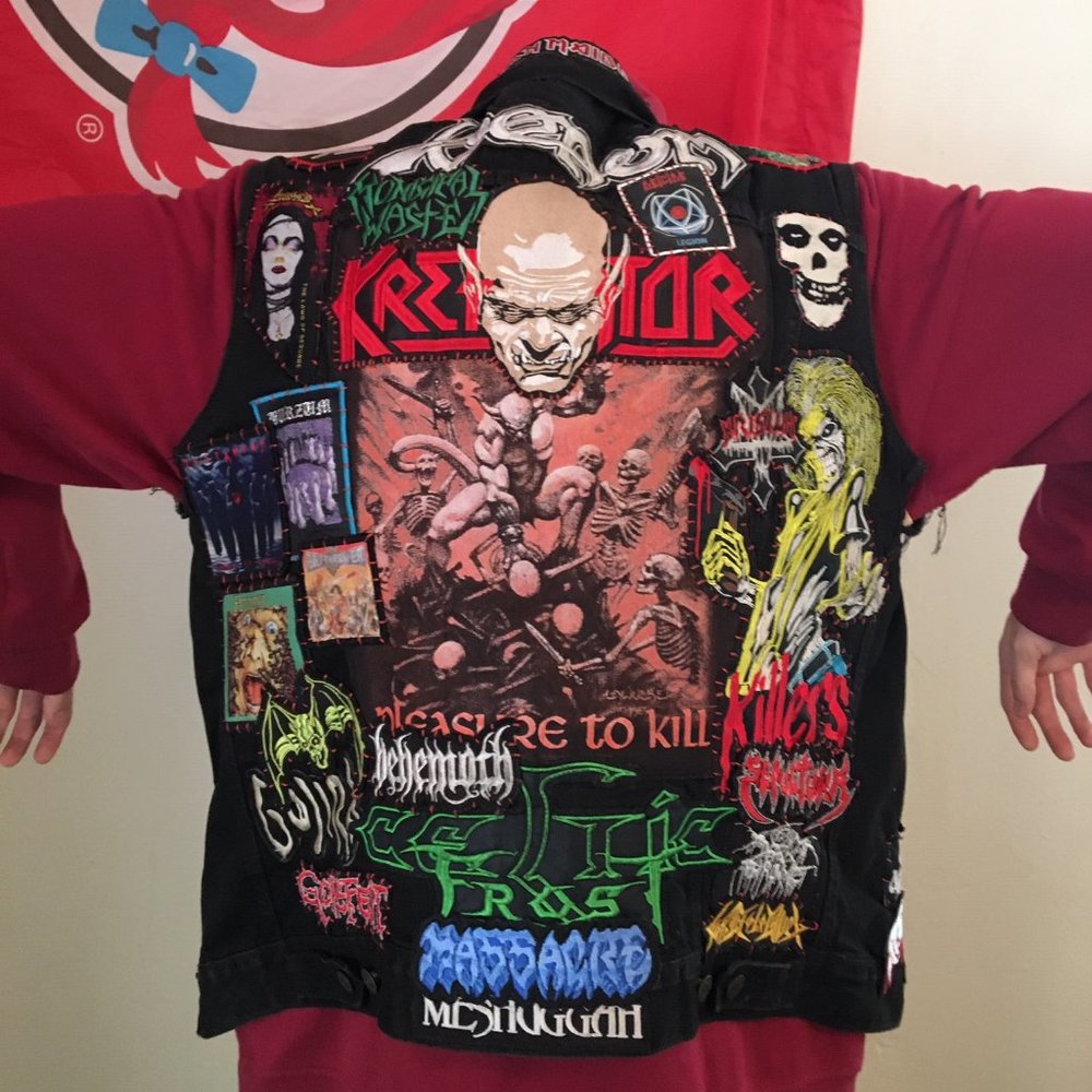 *RARE* Hand Stitched Levi's Patched Metal Vest